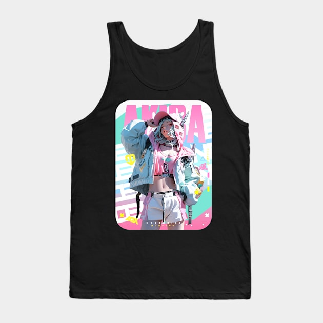 AKIBA DRIP - 🩵🟡💜「 ✦ PASTEL FASHION✦ 」🩵🟡💜 ANIME MANGA NEXT LVL ARTSTYLE Tank Top by Akiba Drip